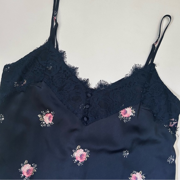 Abercrombie & Fitch Floral Navy Slip Dress - Picture 4 of 5